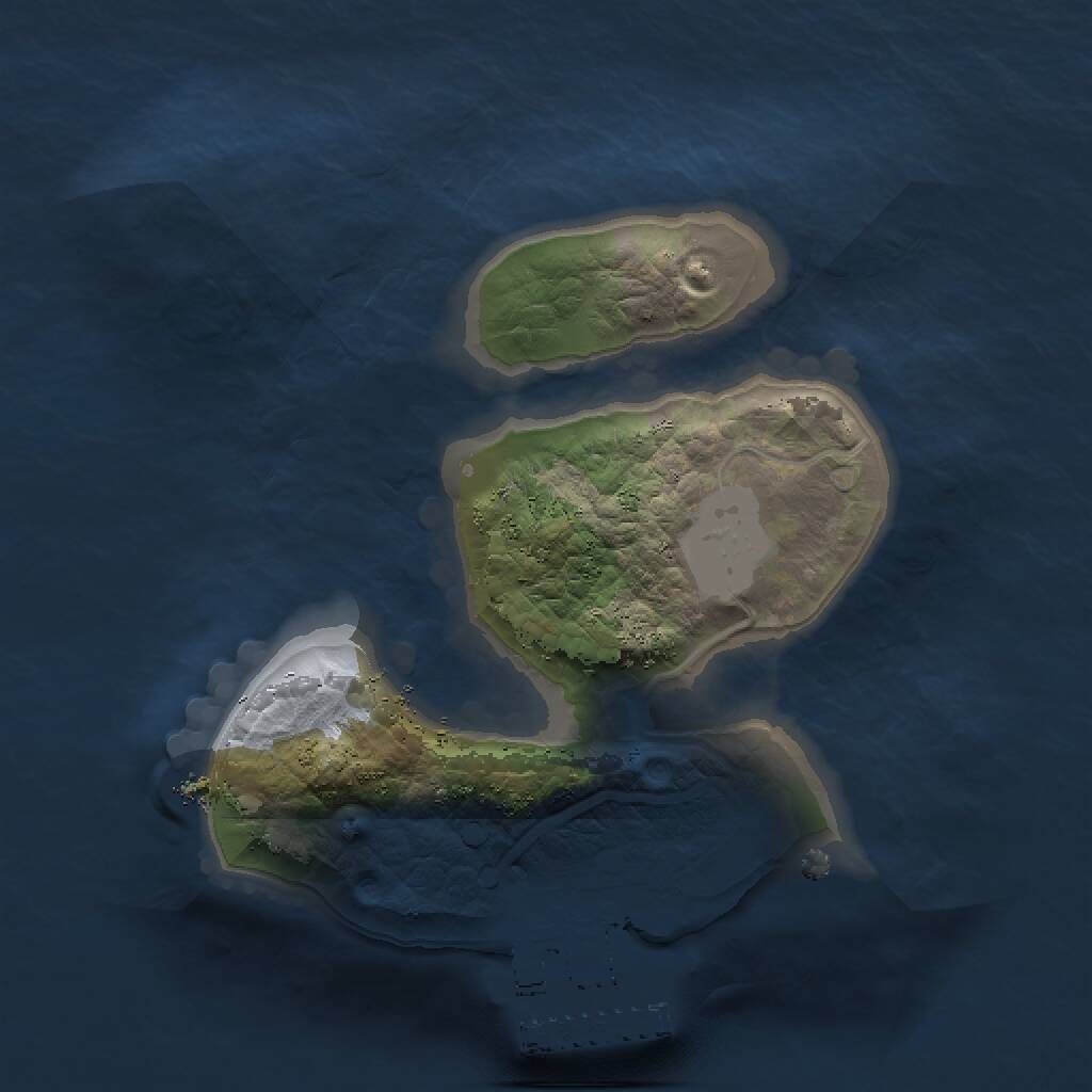 Rust Map: Procedural Map, Size: 1500, Seed: 717045996, 2 Monuments