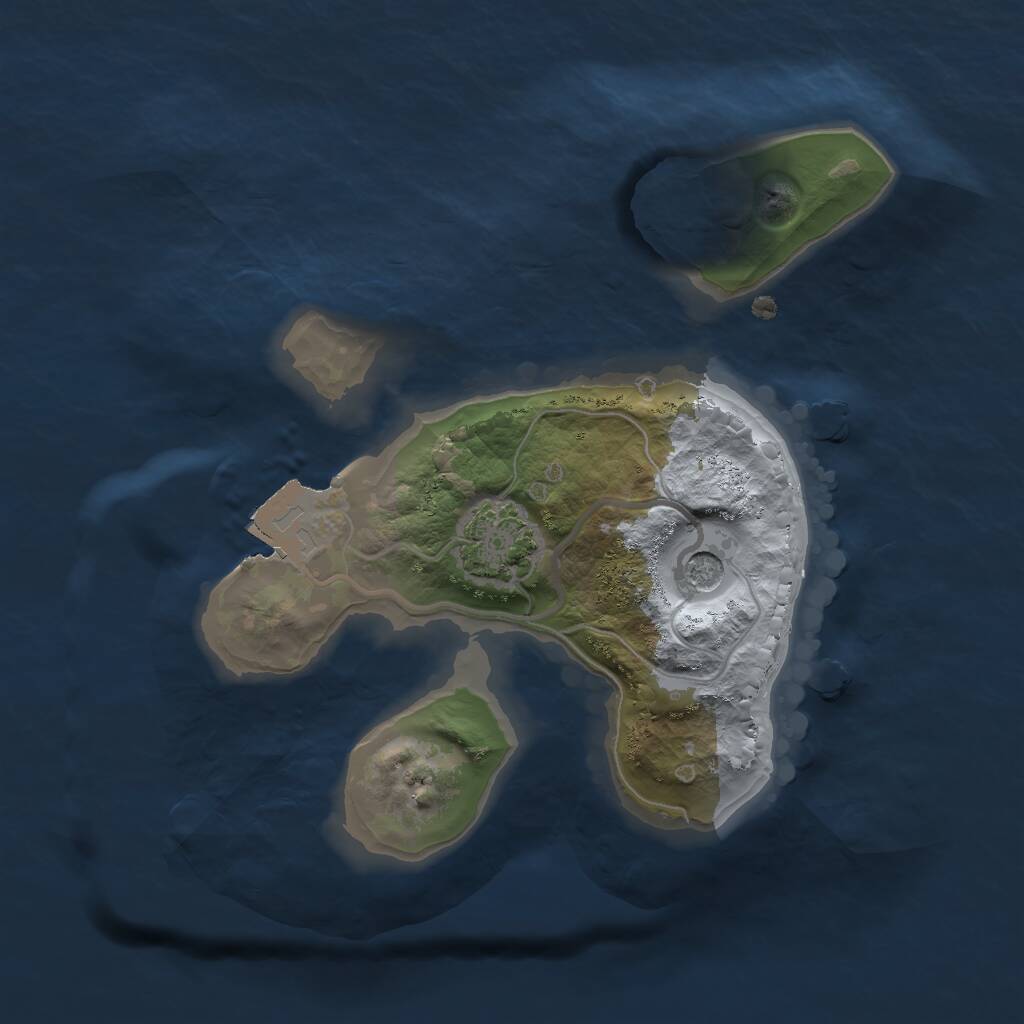 Rust Map: Procedural Map, Size: 1700, Seed: 1443839275, 3 Monuments