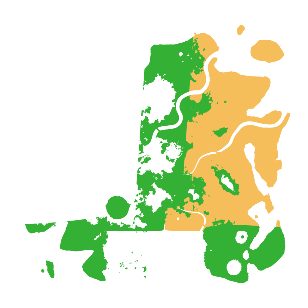 Biome Rust Map: Procedural Map, Size: 3700, Seed: 140301