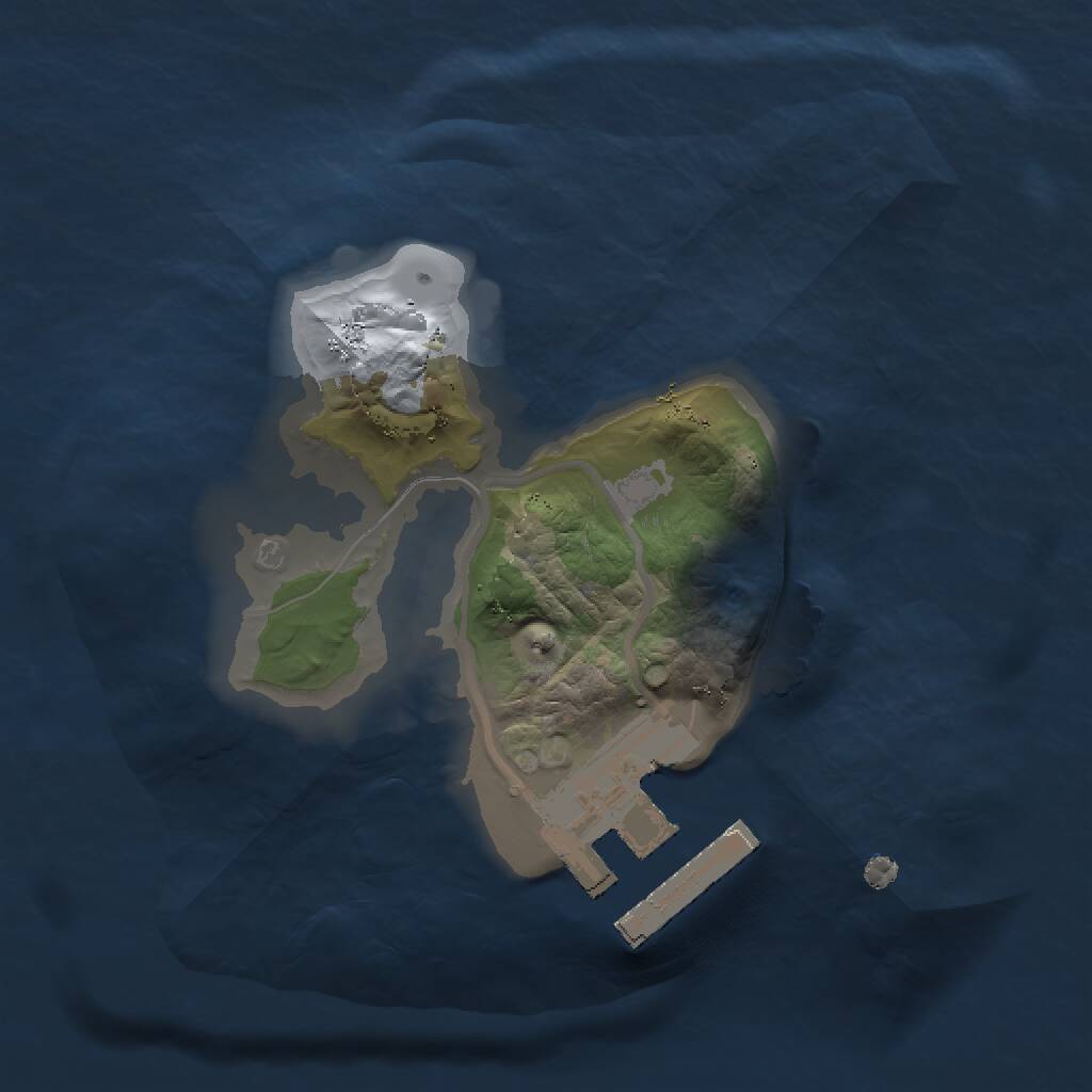 Rust Map: Procedural Map, Size: 1337, Seed: 1003794136, 2 Monuments