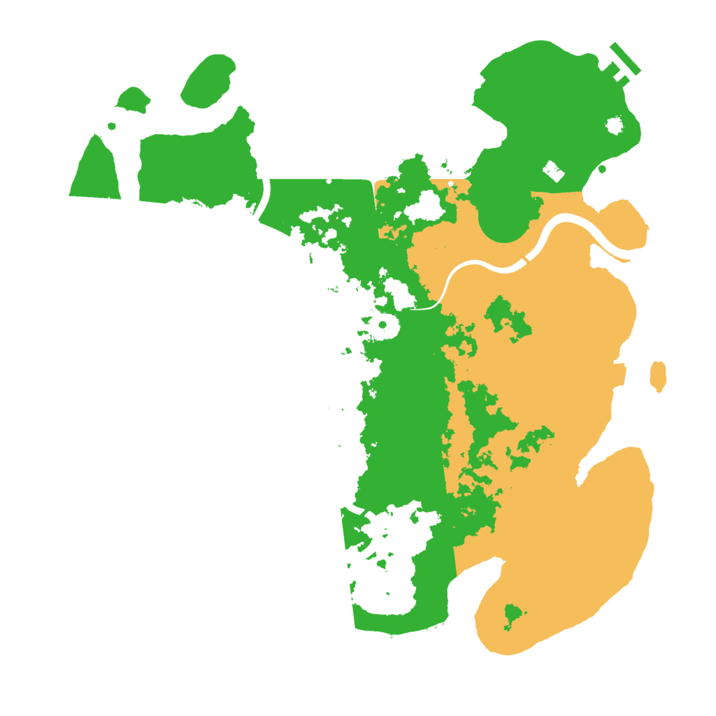 Biome Rust Map: Procedural Map, Size: 3700, Seed: 564281340