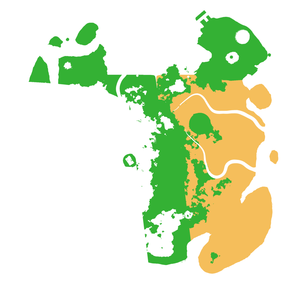 Biome Rust Map: Procedural Map, Size: 3700, Seed: 564281340