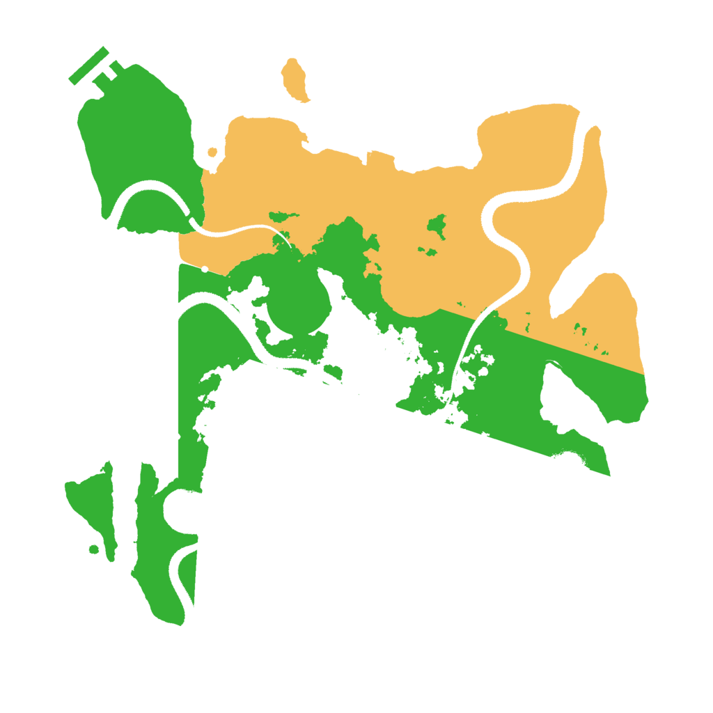 Biome Rust Map: Procedural Map, Size: 3000, Seed: 18930