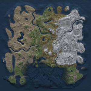 Thumbnail Rust Map: Procedural Map, Size: 4500, Seed: 2457, 16 Monuments