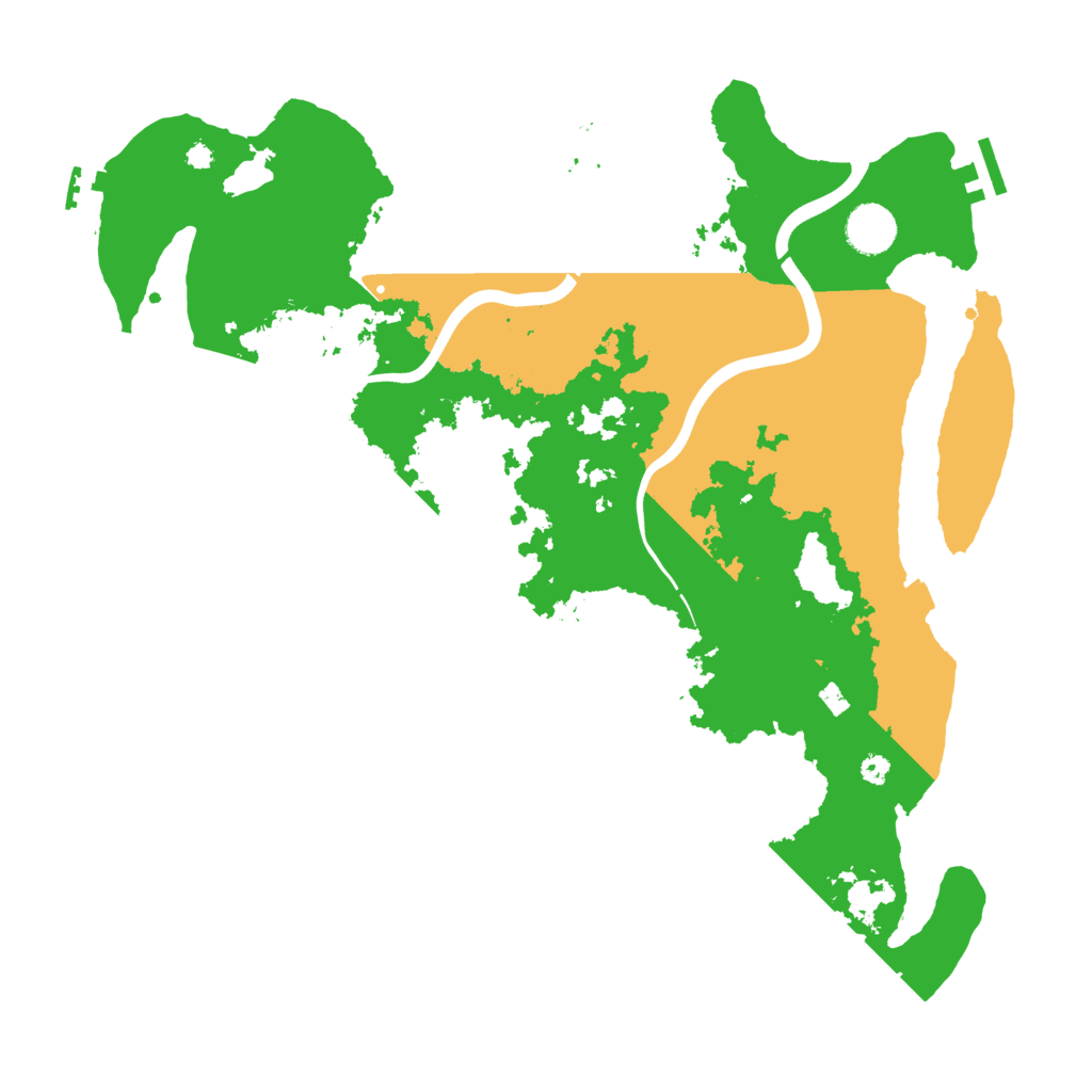 Biome Rust Map: Procedural Map, Size: 3800, Seed: 2056598728