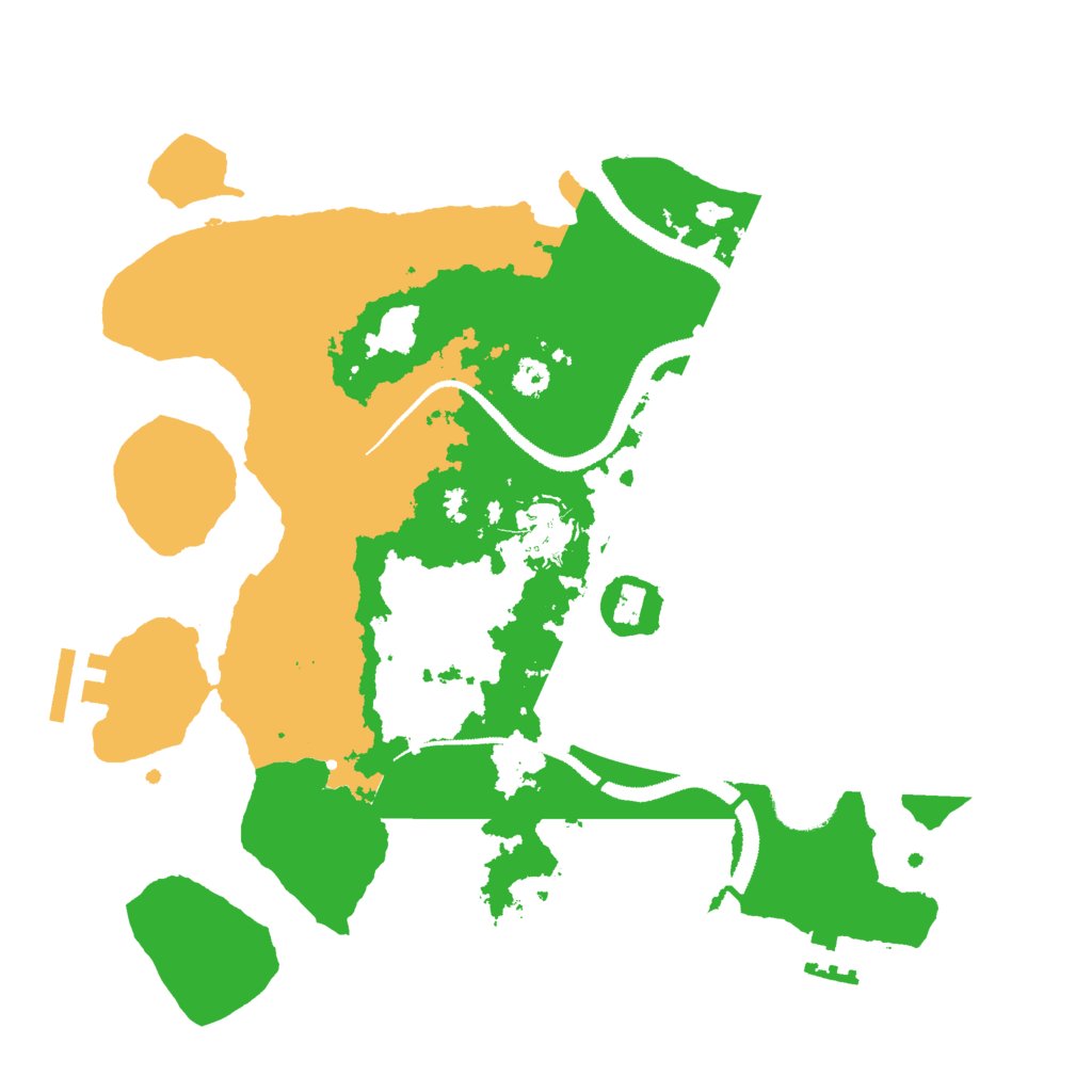 Biome Rust Map: Procedural Map, Size: 3000, Seed: 6980