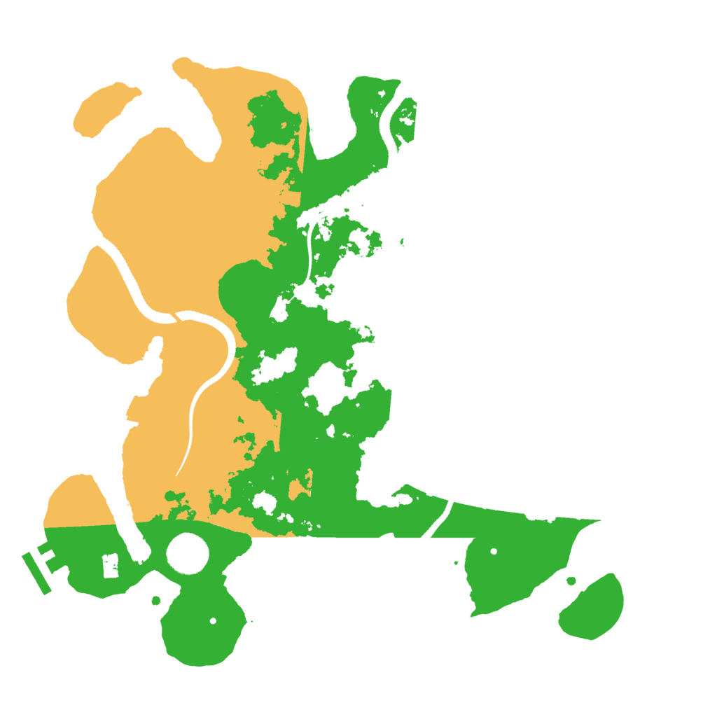 Biome Rust Map: Procedural Map, Size: 3200, Seed: 286981882