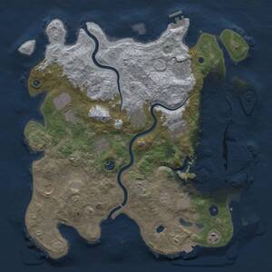 Thumbnail Rust Map: Procedural Map, Size: 4000, Seed: 15082001, 17 Monuments