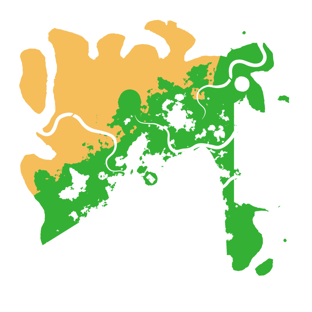 Biome Rust Map: Procedural Map, Size: 3850, Seed: 1111111