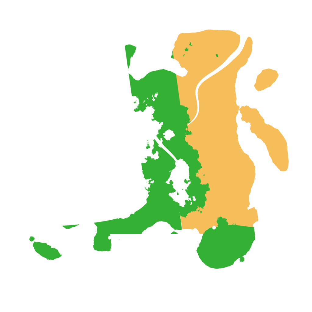 Biome Rust Map: Procedural Map, Size: 2500, Seed: 279350038