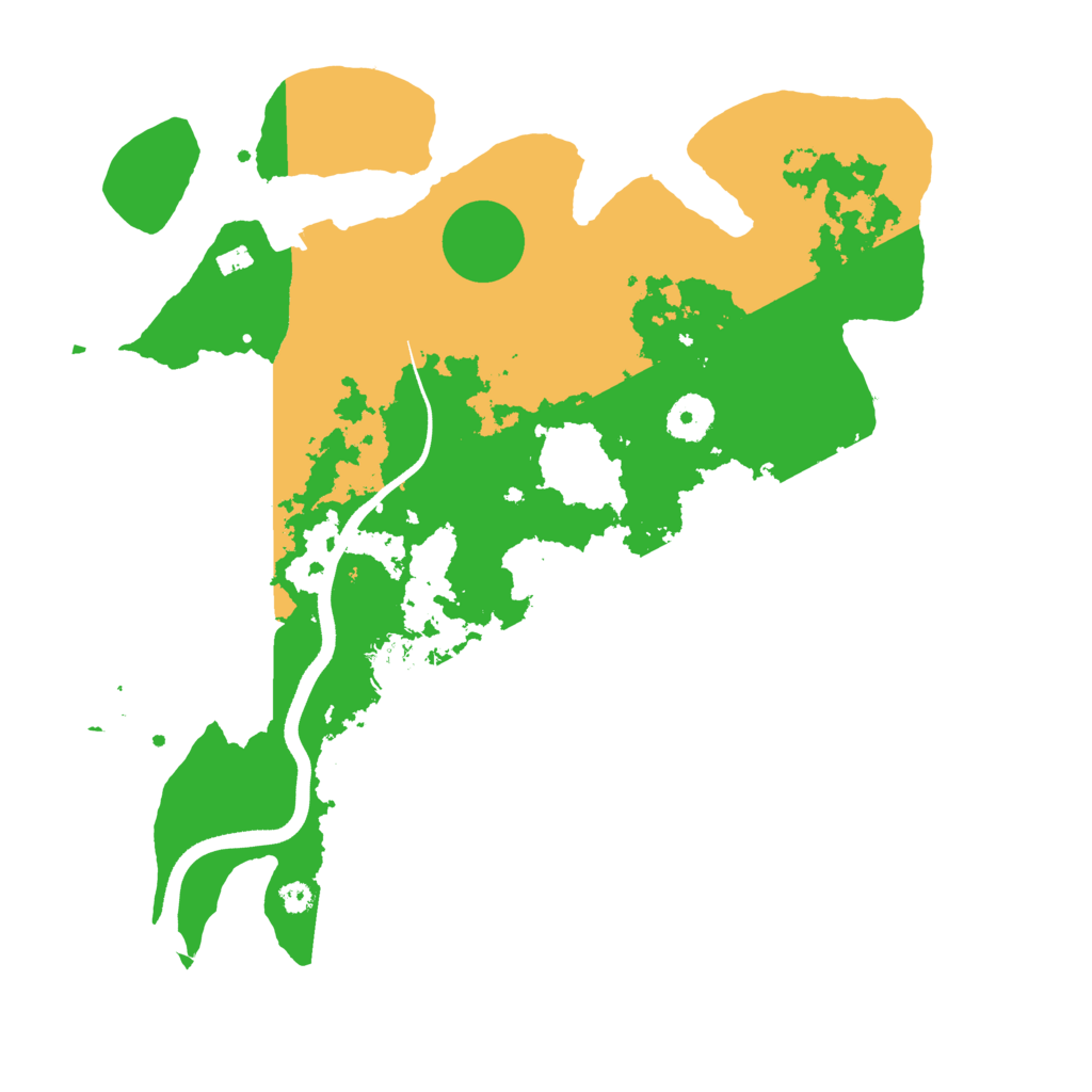Biome Rust Map: Procedural Map, Size: 3515, Seed: 12365