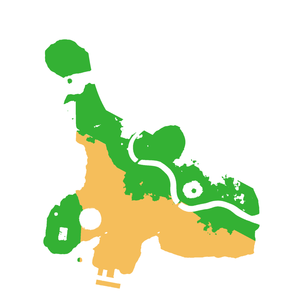 Biome Rust Map: Procedural Map, Size: 2500, Seed: 2025092615