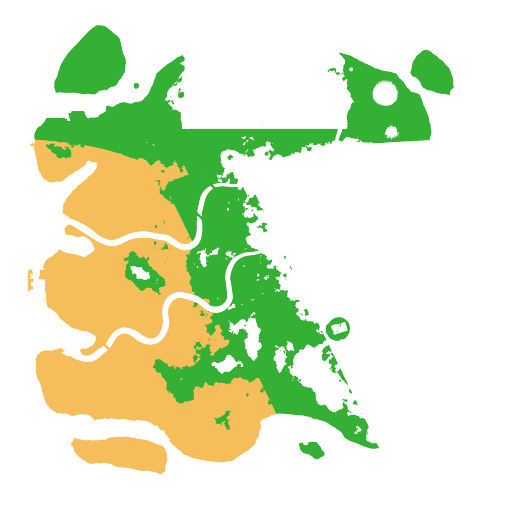 Biome Rust Map: Procedural Map, Size: 3700, Seed: 2135122183
