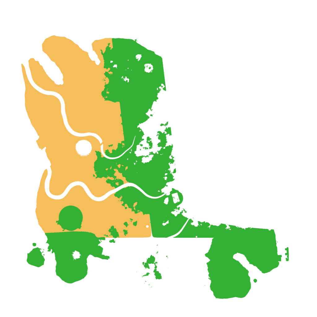 Biome Rust Map: Procedural Map, Size: 3500, Seed: 981364408