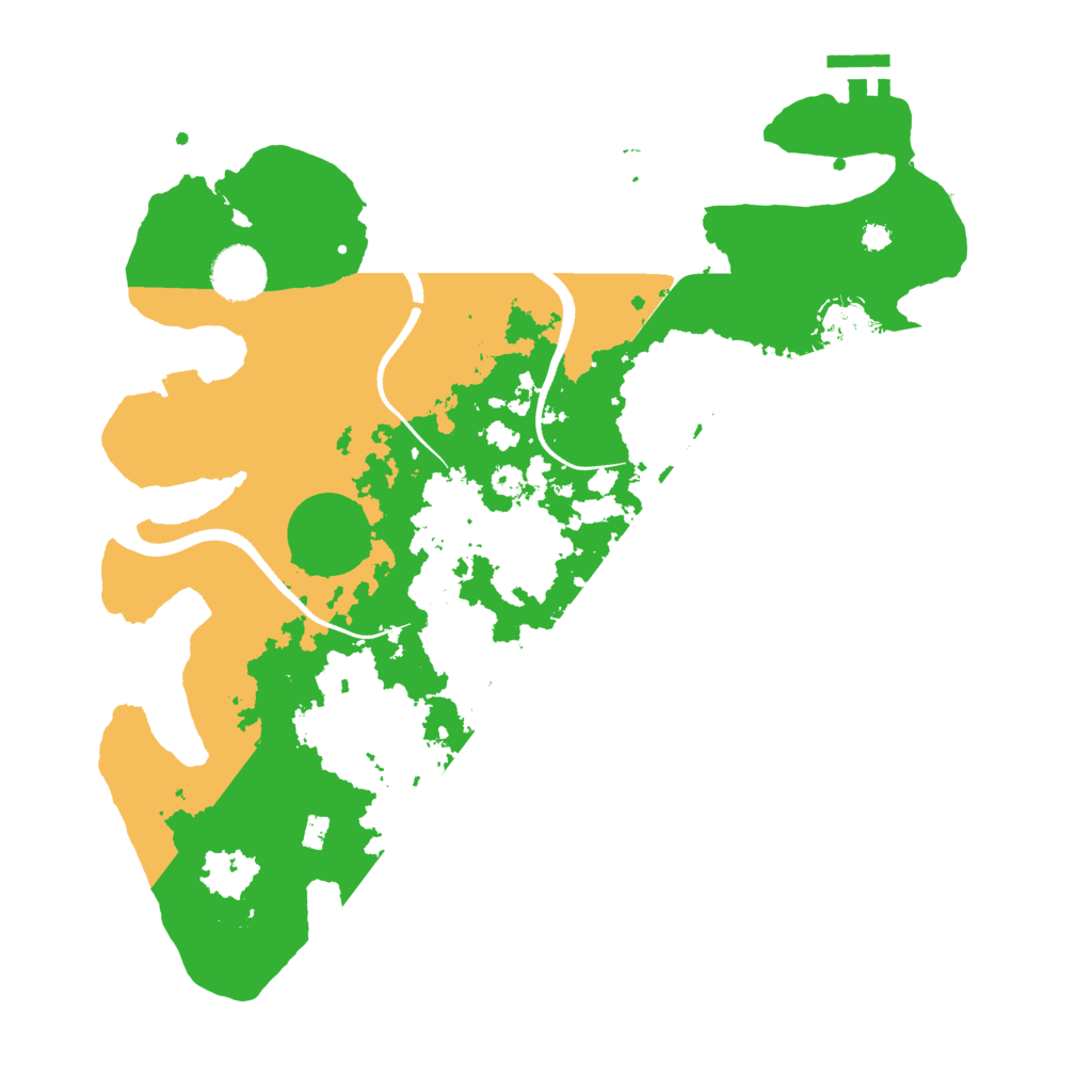 Biome Rust Map: Procedural Map, Size: 3500, Seed: 693036572