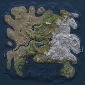 Thumbnail Rust Map: Procedural Map, Size: 4000, Seed: 482583919, 16 Monuments