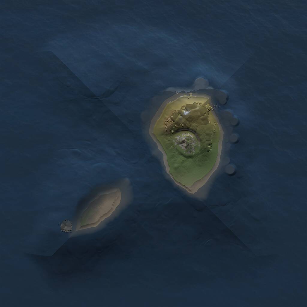 Rust Map: Procedural Map, Size: 1000, Seed: 849005947, 1 Monuments