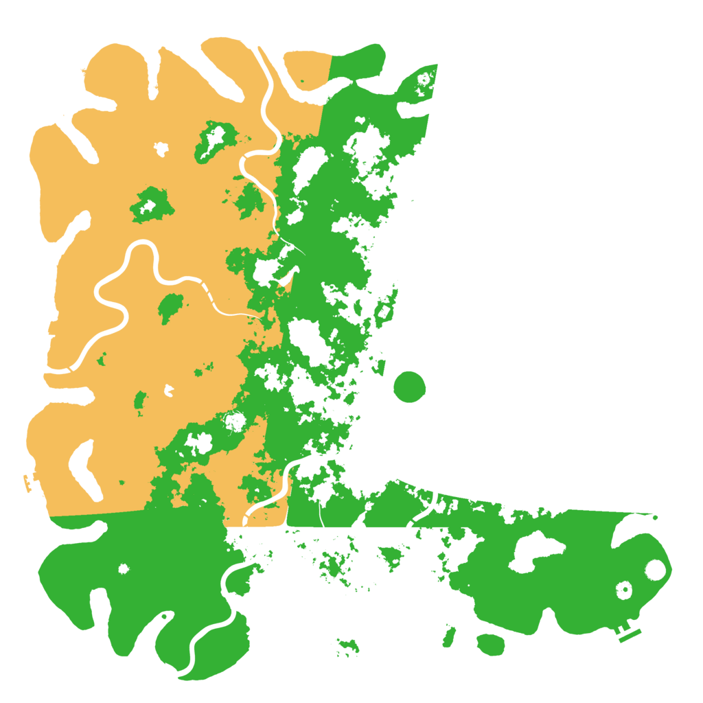 Biome Rust Map: Procedural Map, Size: 6000, Seed: 1099407341
