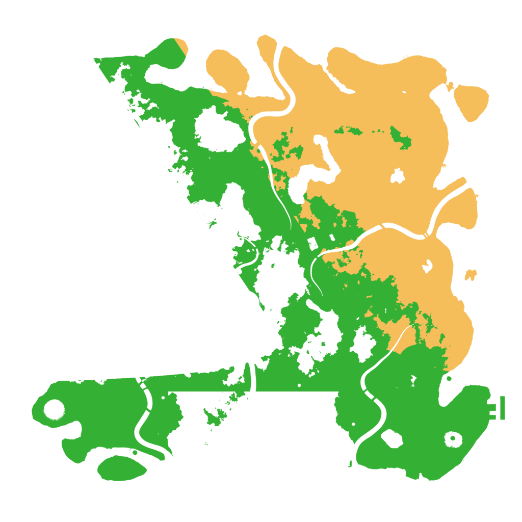 Biome Rust Map: Procedural Map, Size: 4500, Seed: 695761403