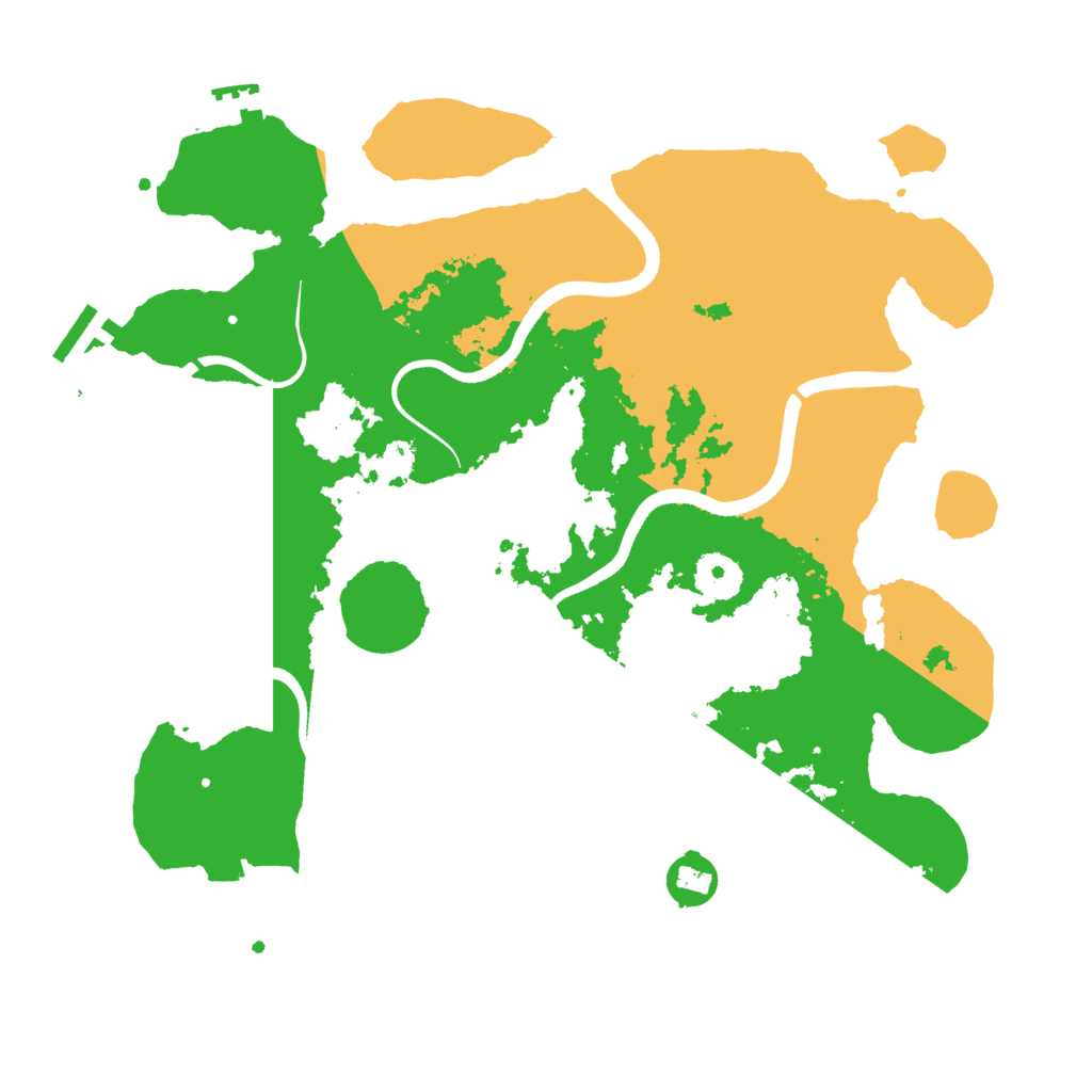 Biome Rust Map: Procedural Map, Size: 3500, Seed: 1337541539