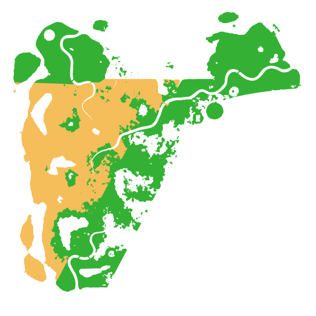 Biome Rust Map: Procedural Map, Size: 5000, Seed: 122382