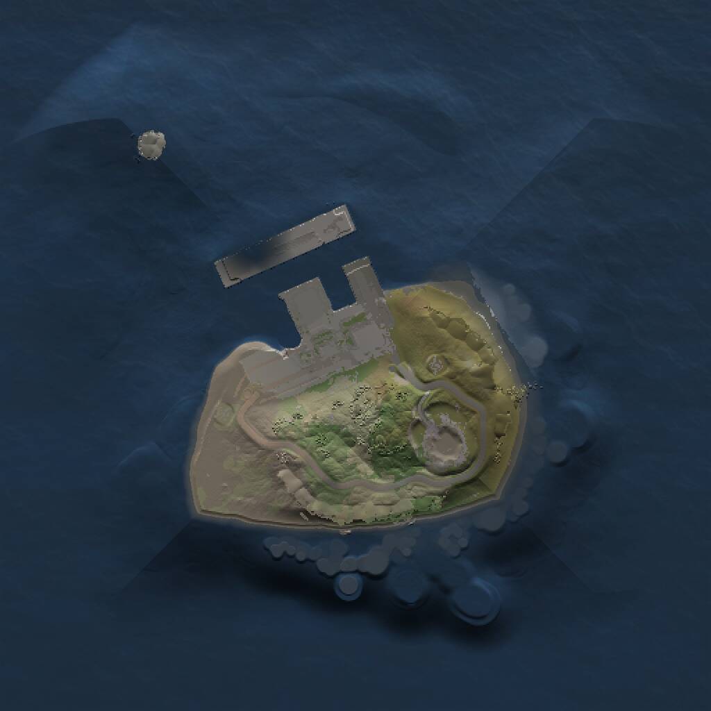 Rust Map: Procedural Map, Size: 1000, Seed: 558306870, 2 Monuments