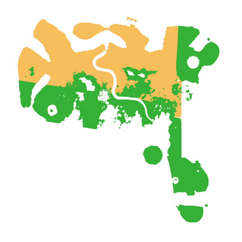 Biome Rust Map: Procedural Map, Size: 3500, Seed: 35727