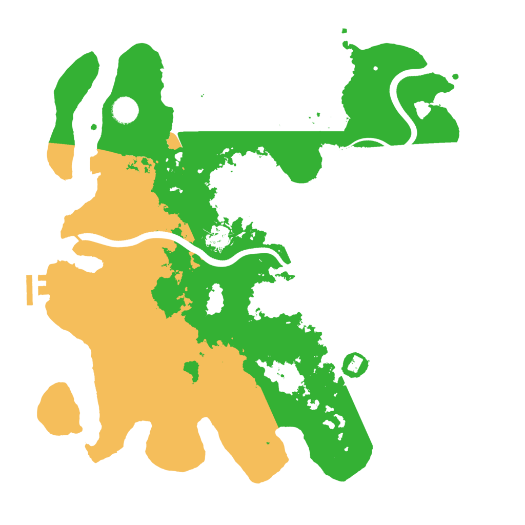 Biome Rust Map: Procedural Map, Size: 3500, Seed: 64024906