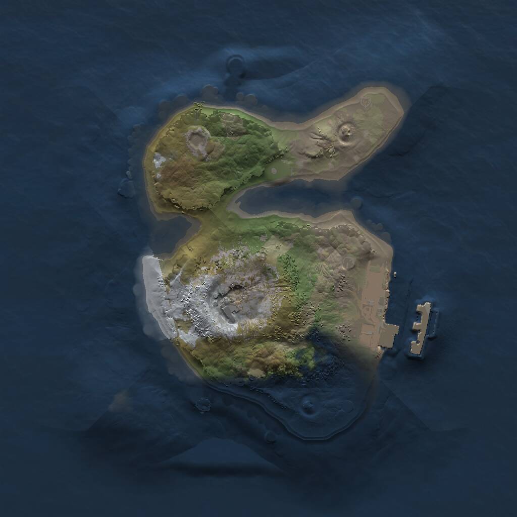 Rust Map: Procedural Map, Size: 1500, Seed: 66676667, 2 Monuments