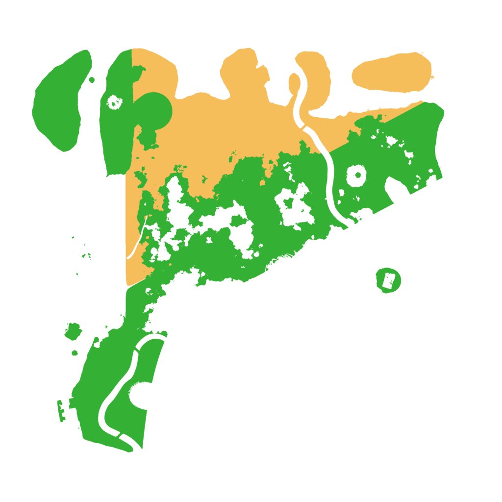 Biome Rust Map: Procedural Map, Size: 3500, Seed: 885569342