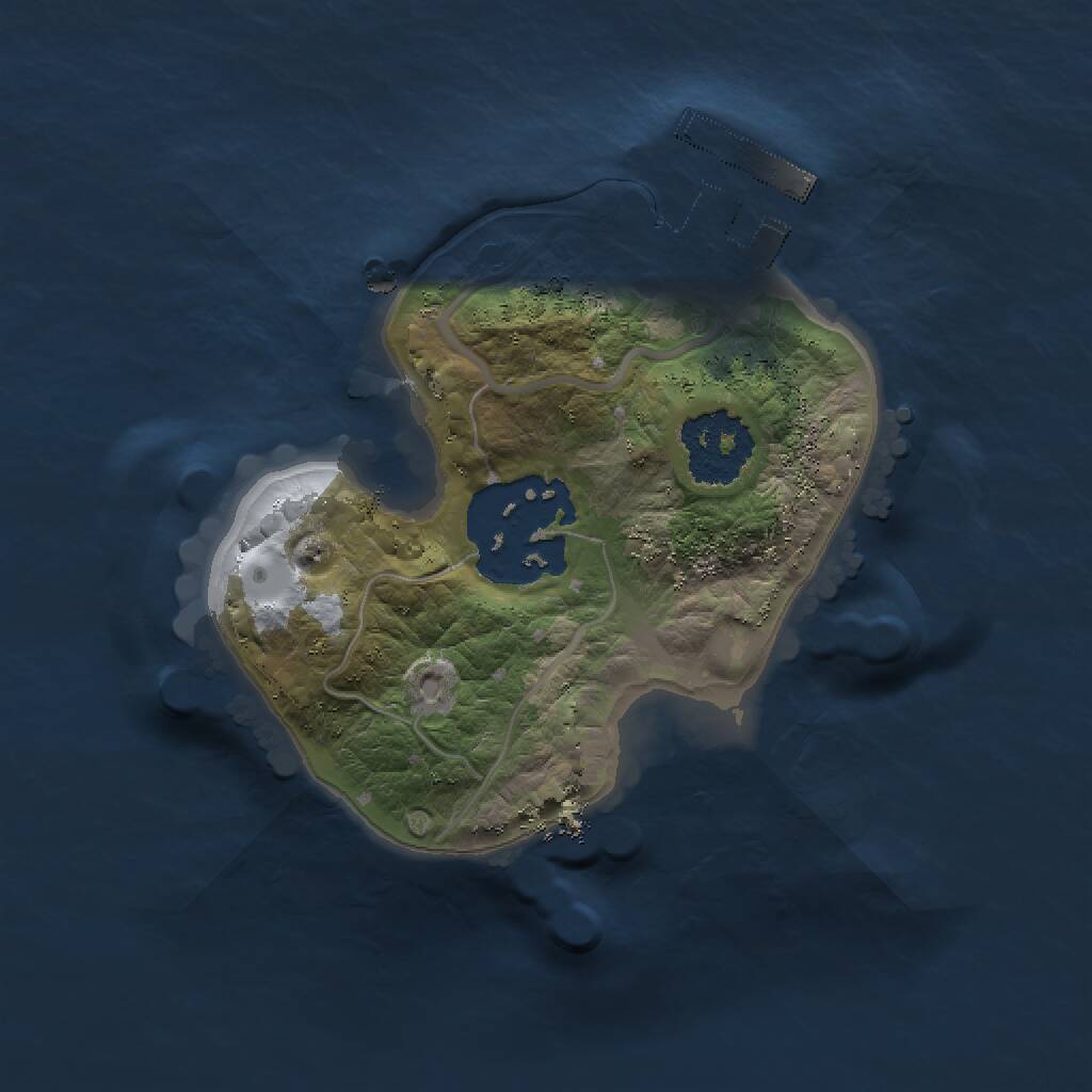 Rust Map: Procedural Map, Size: 1500, Seed: 913514262, 3 Monuments