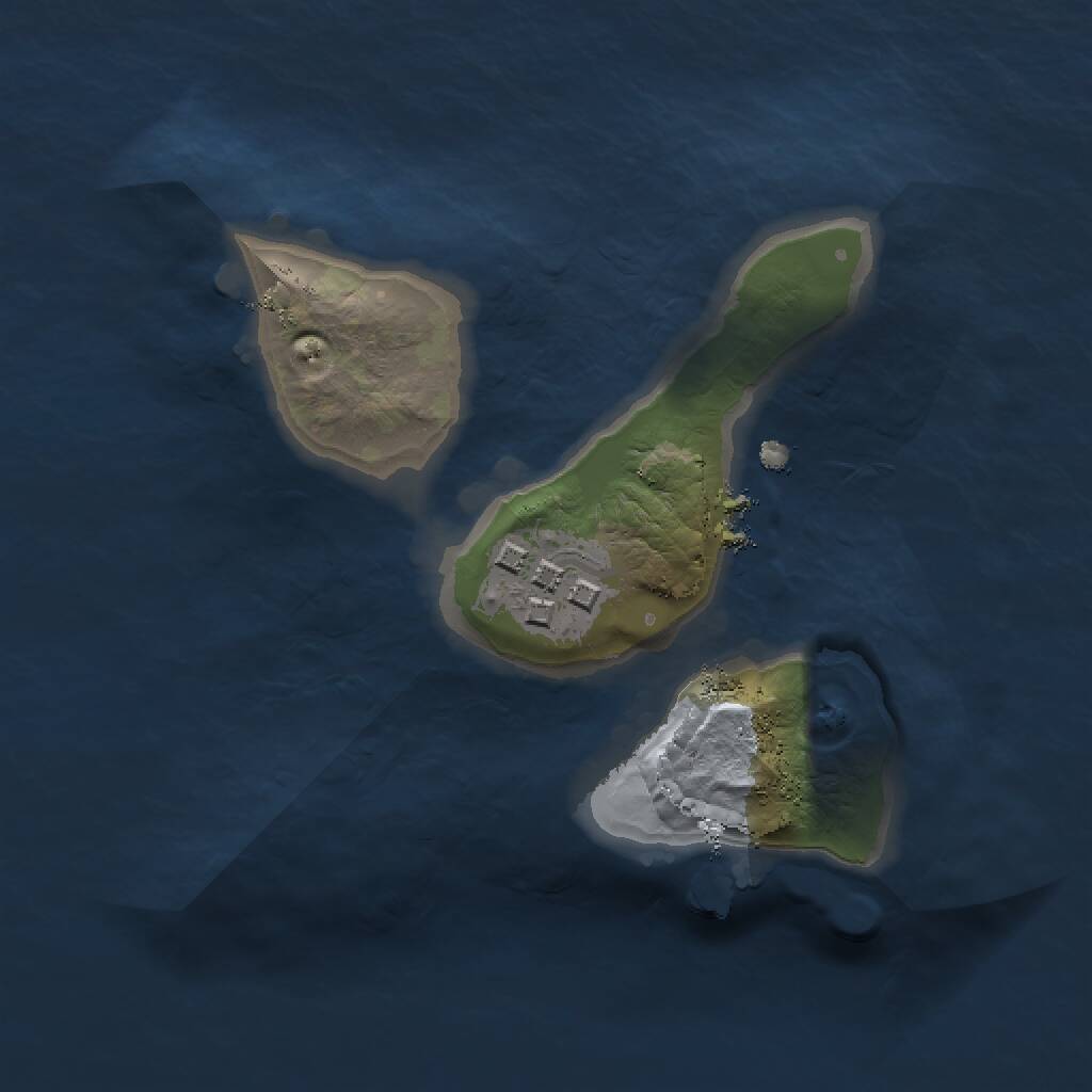 Rust Map: Procedural Map, Size: 1500, Seed: 1893565513, 2 Monuments