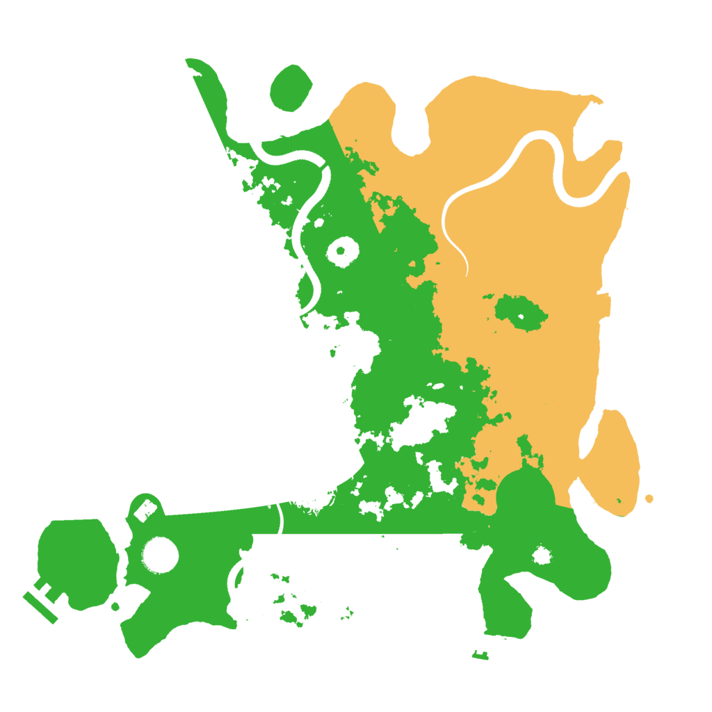 Biome Rust Map: Procedural Map, Size: 3500, Seed: 1585973282