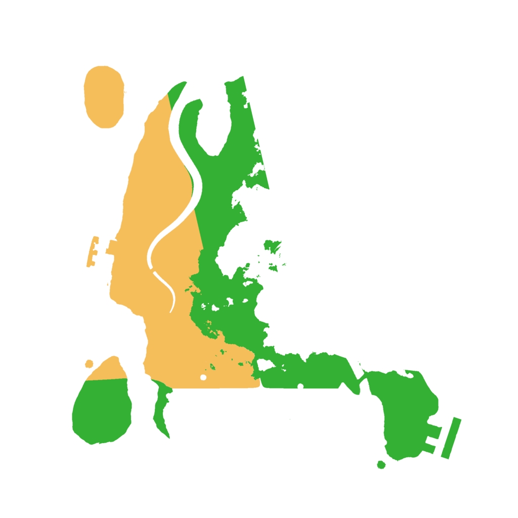 Biome Rust Map: Procedural Map, Size: 2500, Seed: 175225023