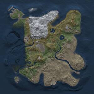 Thumbnail Rust Map: Procedural Map, Size: 3000, Seed: 863372064, 11 Monuments