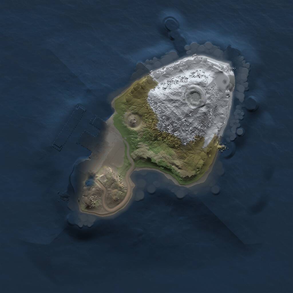 Rust Map: Procedural Map, Size: 1200, Seed: 82738, 2 Monuments