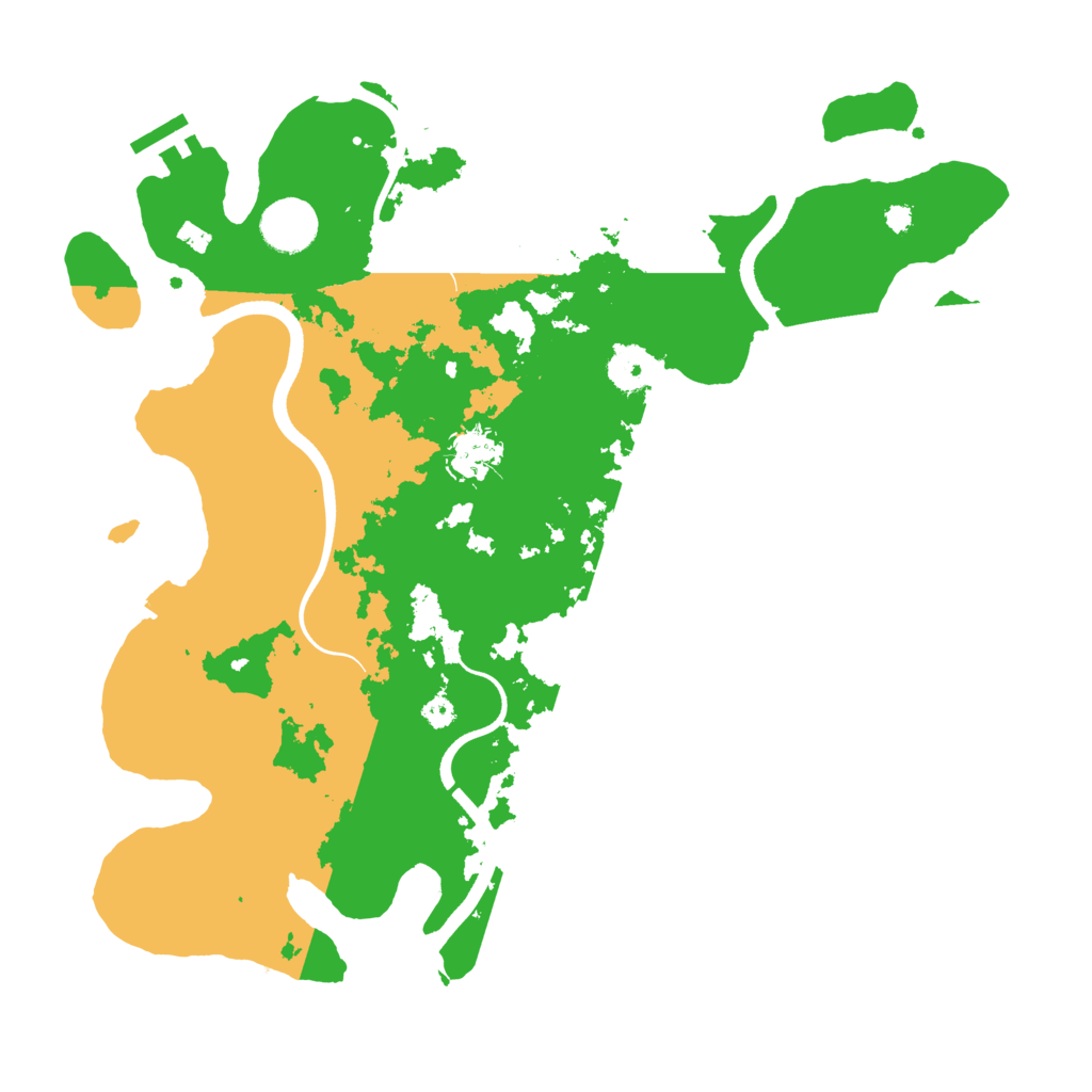 Biome Rust Map: Procedural Map, Size: 3600, Seed: 288