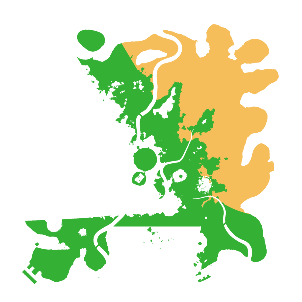 Biome Rust Map: Procedural Map, Size: 3500, Seed: 3899265