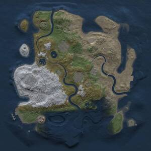 Thumbnail Rust Map: Procedural Map, Size: 3300, Seed: 1780538973, 12 Monuments