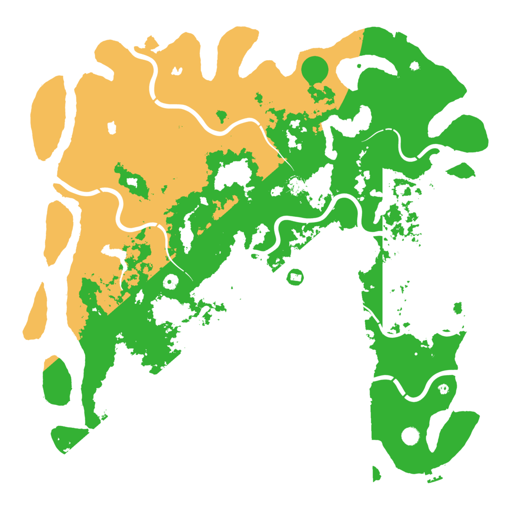 Biome Rust Map: Procedural Map, Size: 5000, Seed: 2052054203