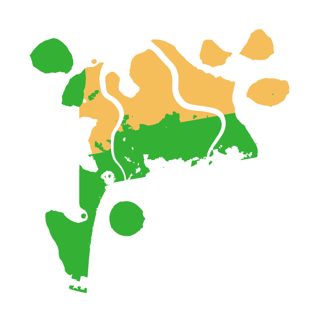 Biome Rust Map: Procedural Map, Size: 2500, Seed: 1959685408