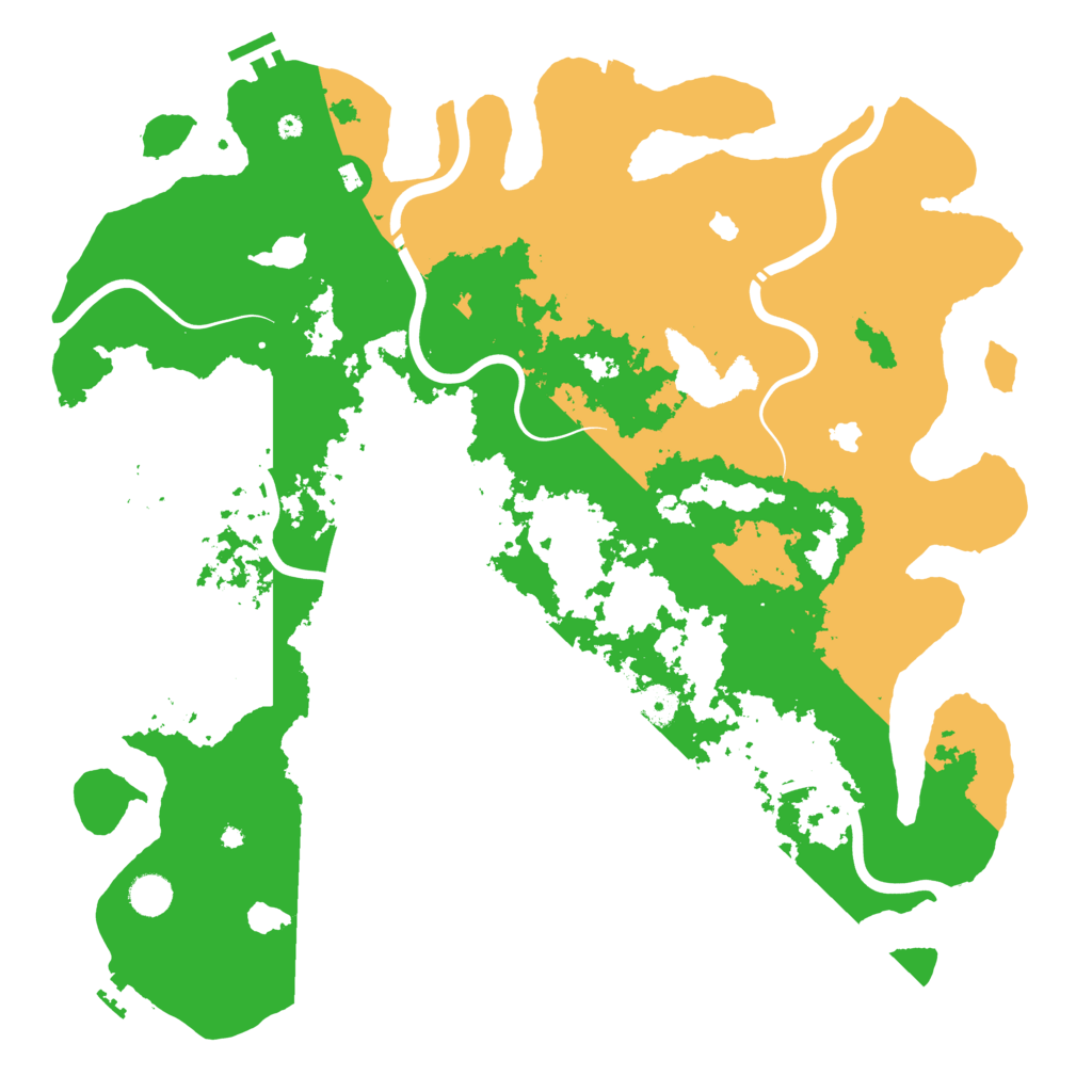 Biome Rust Map: Procedural Map, Size: 4500, Seed: 613637329
