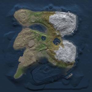 Thumbnail Rust Map: Procedural Map, Size: 2000, Seed: 9714212, 6 Monuments