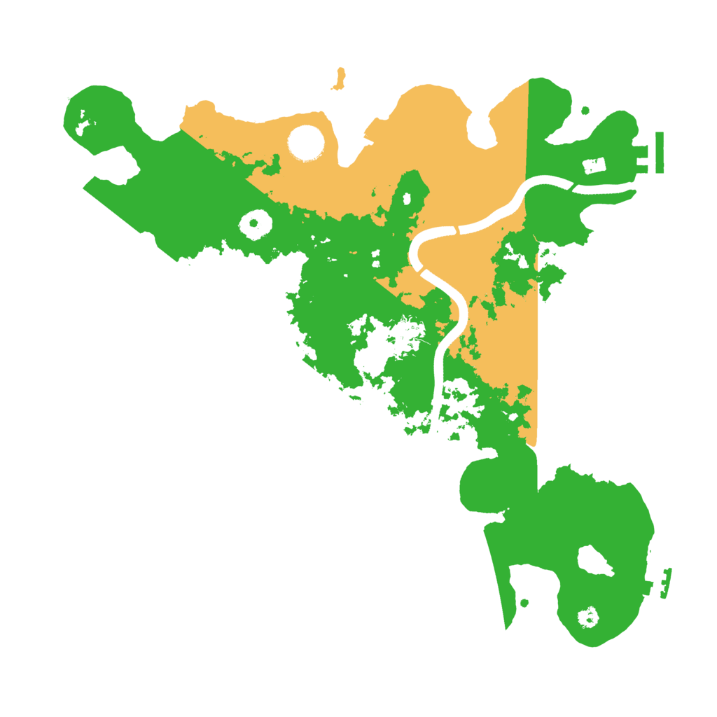 Biome Rust Map: Procedural Map, Size: 3500, Seed: 72700
