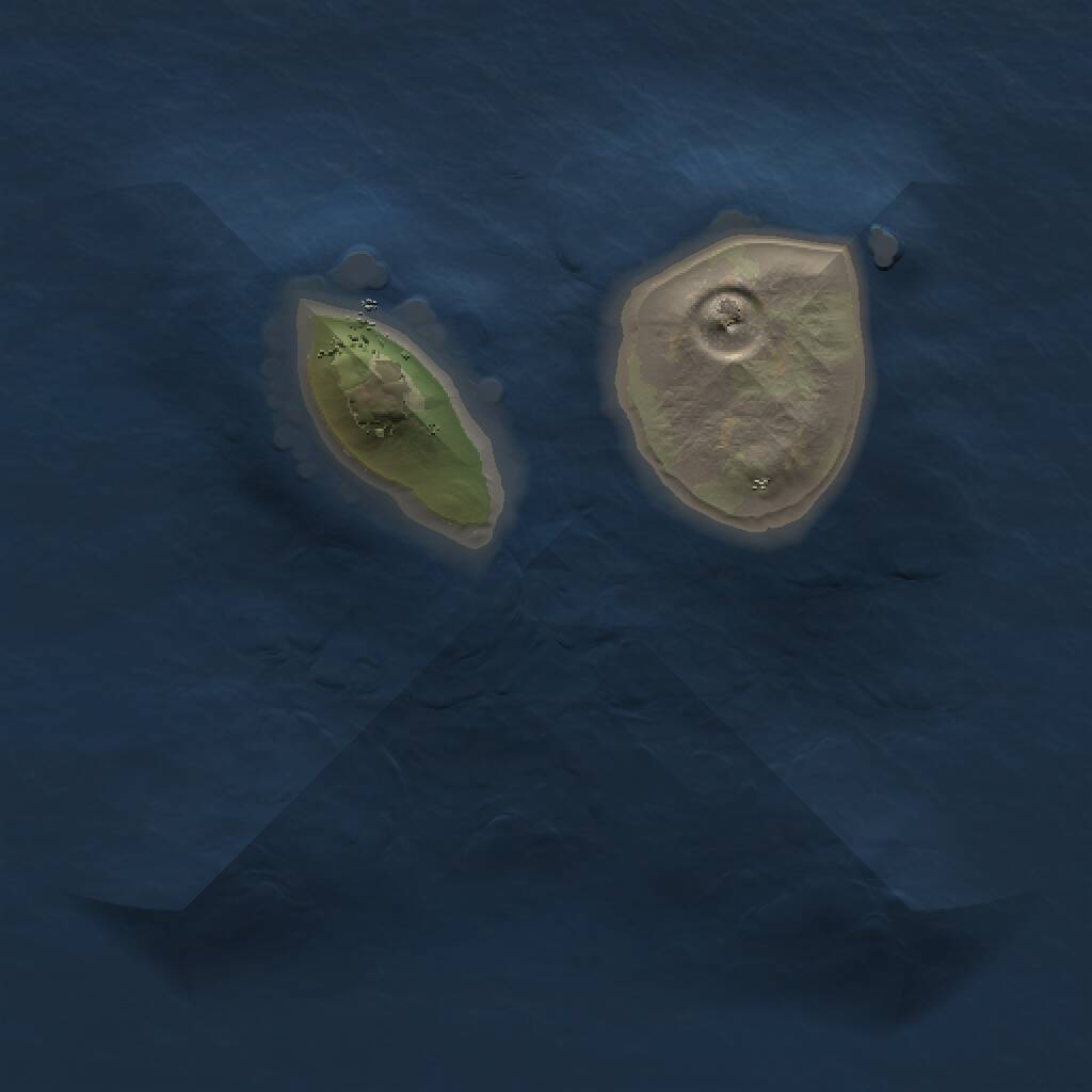 Rust Map: Procedural Map, Size: 1000, Seed: 437892748, 1 Monuments