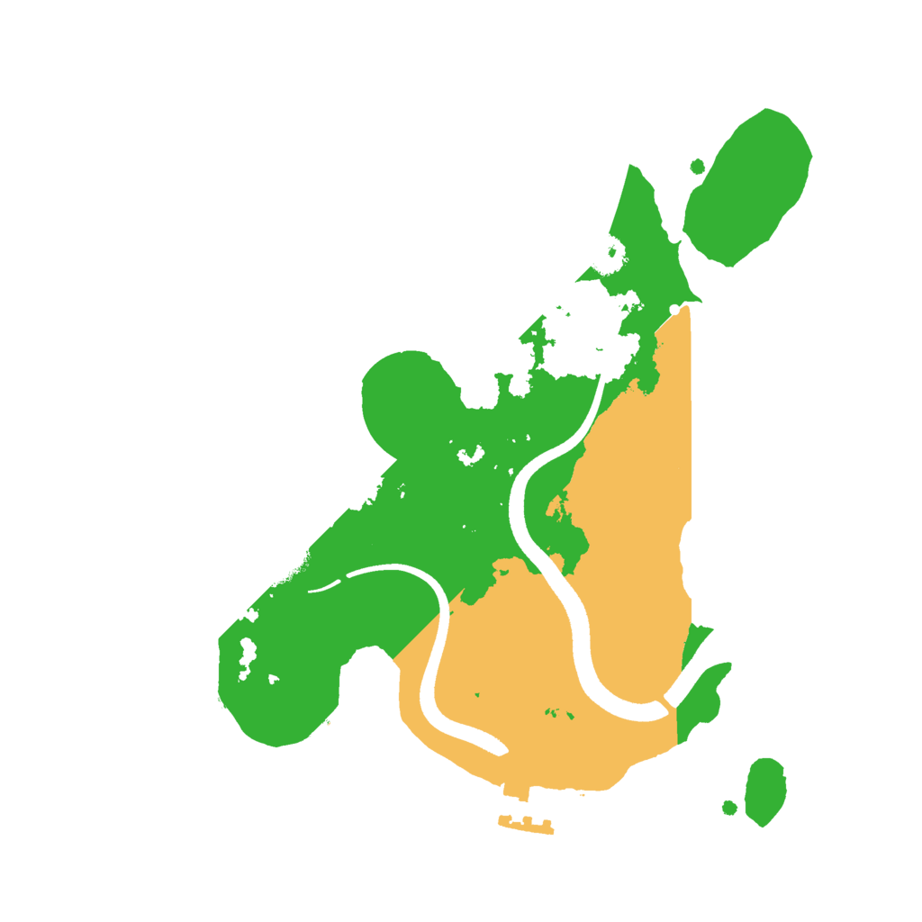 Biome Rust Map: Procedural Map, Size: 2500, Seed: 2025092715