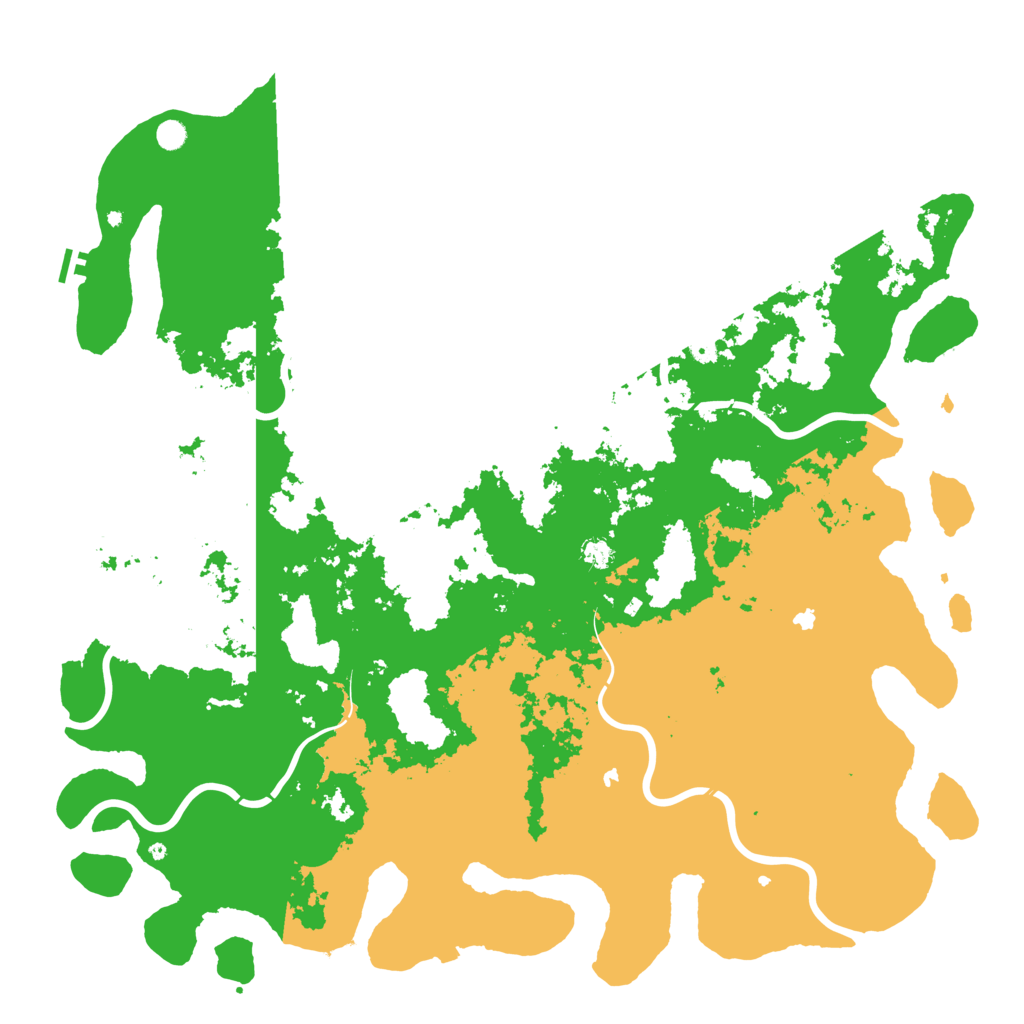 Biome Rust Map: Procedural Map, Size: 6000, Seed: 47354