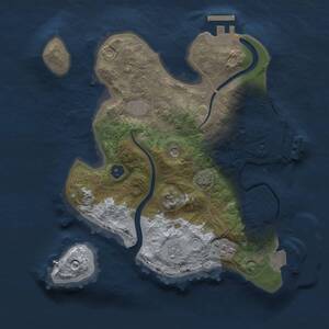 Thumbnail Rust Map: Procedural Map, Size: 2450, Seed: 6738, 7 Monuments