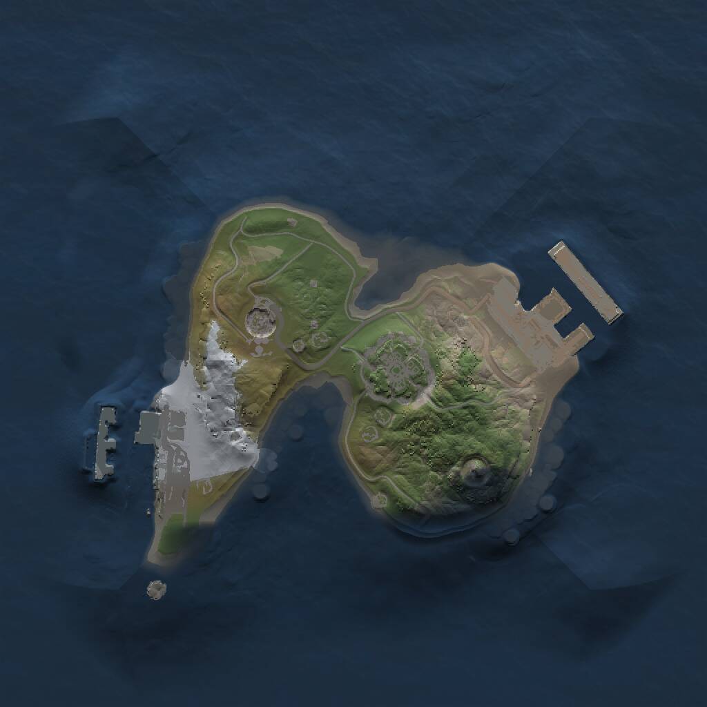 Rust Map: Procedural Map, Size: 1500, Seed: 539093346, 5 Monuments
