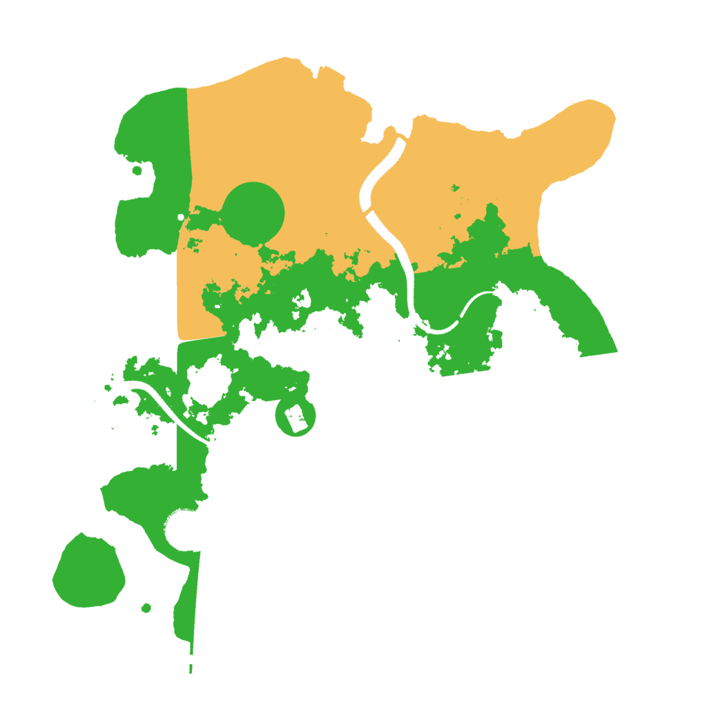 Biome Rust Map: Procedural Map, Size: 3000, Seed: 666333